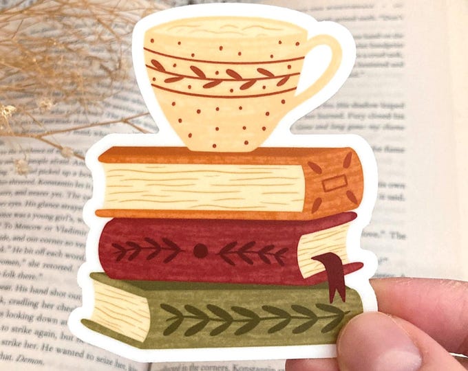 Academia Bookstack Sticker