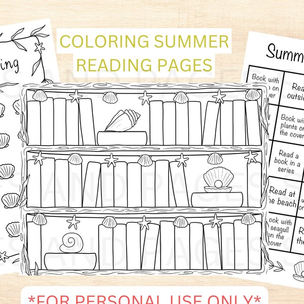 Coloring Pages for Adults Reading - Etsy