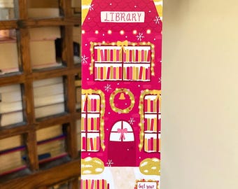 Christmas Library Bookmark