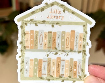 Spring Little Free Library Sticker