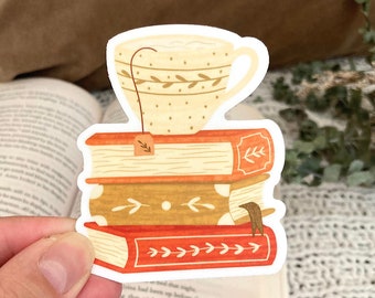 Books and Tea Sticker