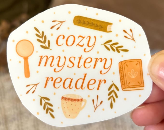 Cozy Mystery Reader Sticker
