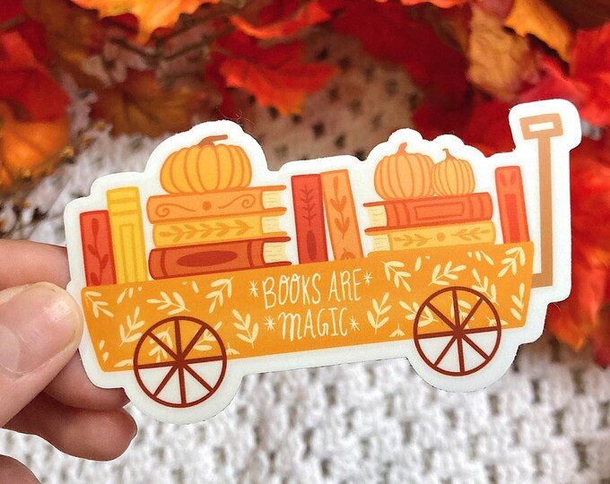 Books Are Magic Fall Sticker