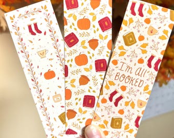 Cozy Fall Reader Bookmark Set