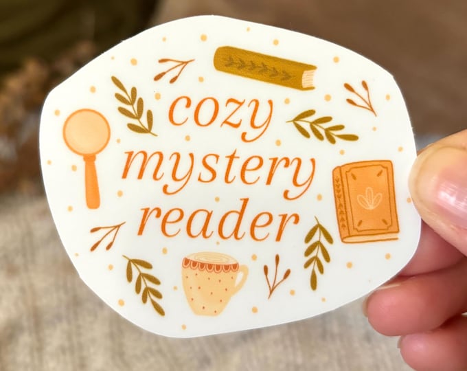 Cozy Mystery Reader Sticker