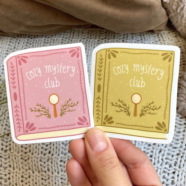 Cozy Mystery Club Stickers, Cozy Mystery Stickers, Book Club Sticker, Mystery Lover Sticker