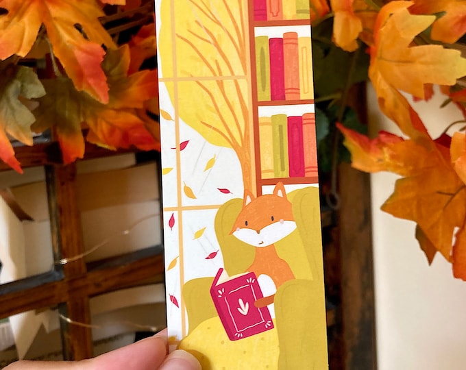 Fall Fox Bookmark