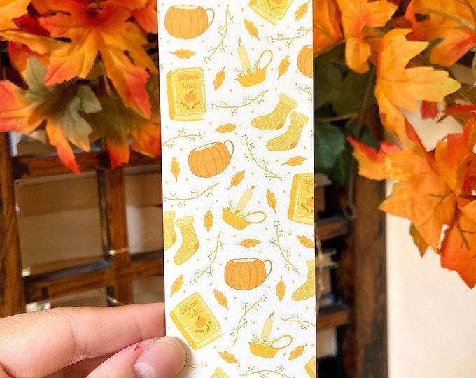 Fall Book Lover Bookmark