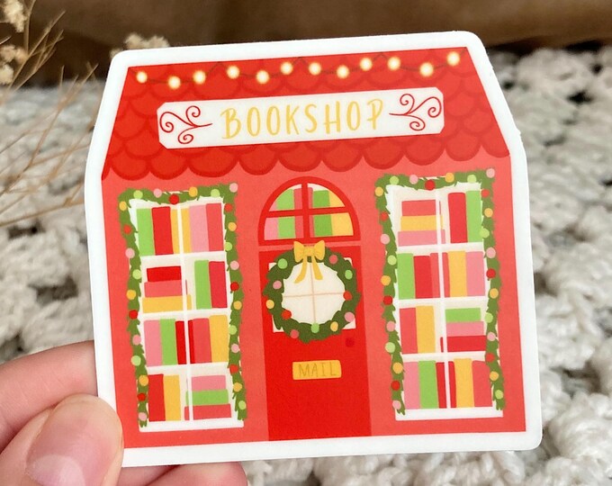 Christmas Bookshop Sticker