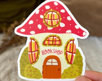Mushroom Bookshop Sticker