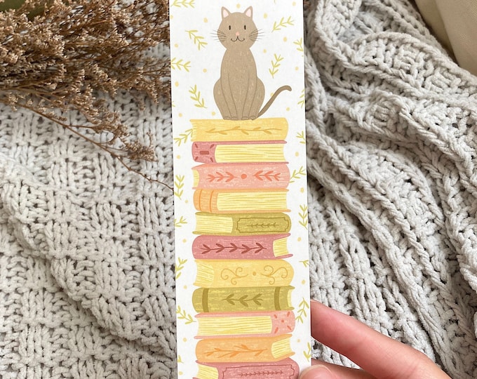 Cats and Books Bookmark