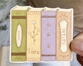 Nature Bookstack Sticker