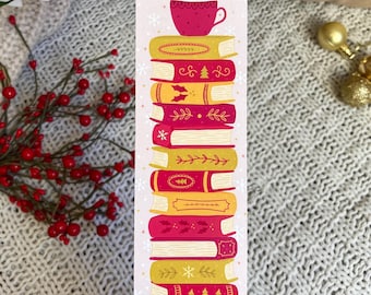 Christmas Bookstack Bookmark