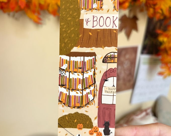 Halloween Bookshop Bookmark