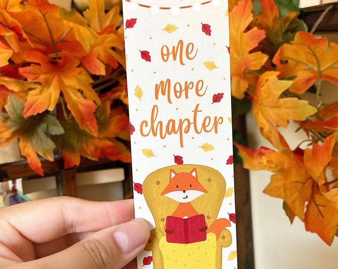 One More Chapter Fall Bookmark