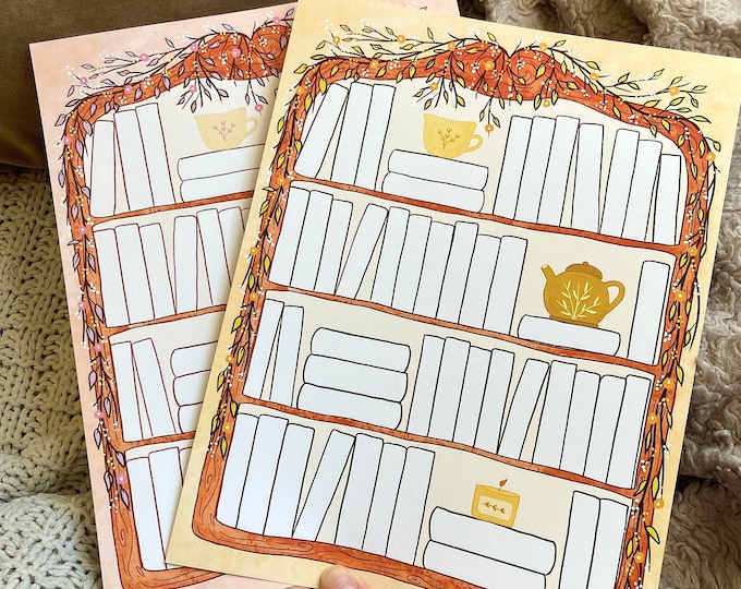 Bookshelf Reading Tracker Print