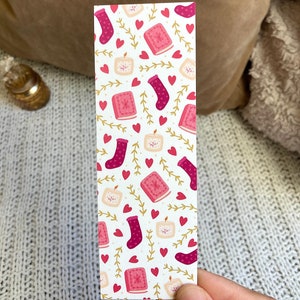 Bookish Romance Bookmark, Romance Reader Bookmark, Romance Club Bookmark, Romance Lover, Books and Hearts, Book Lover Reader