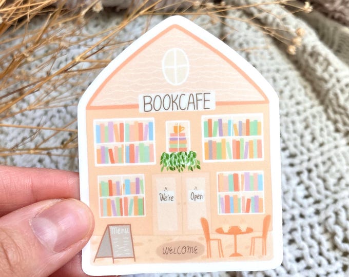 Bookcafe Sticker