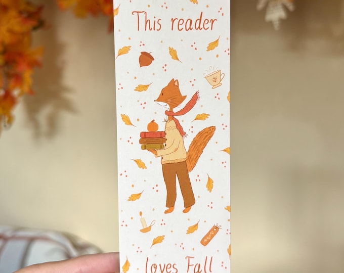 This Reader Loves Fall Bookmark