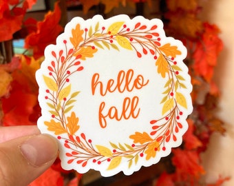 Hello Fall Sticker