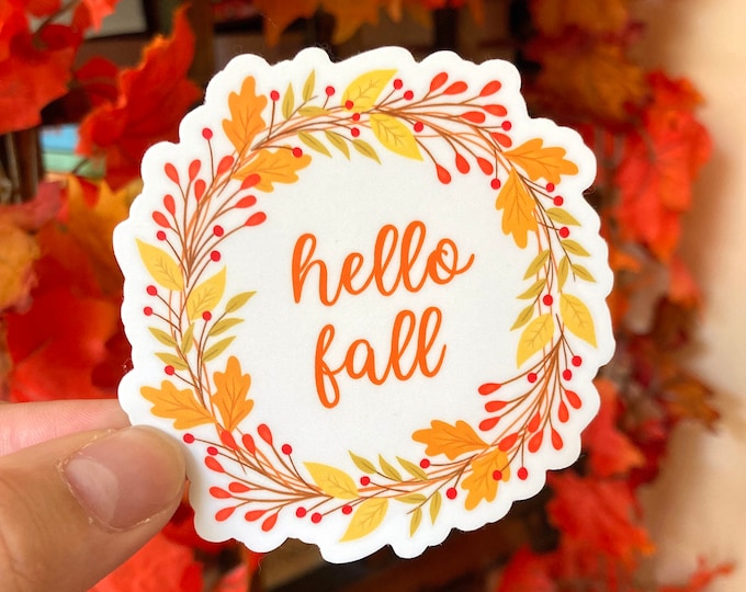 Hello Fall Sticker