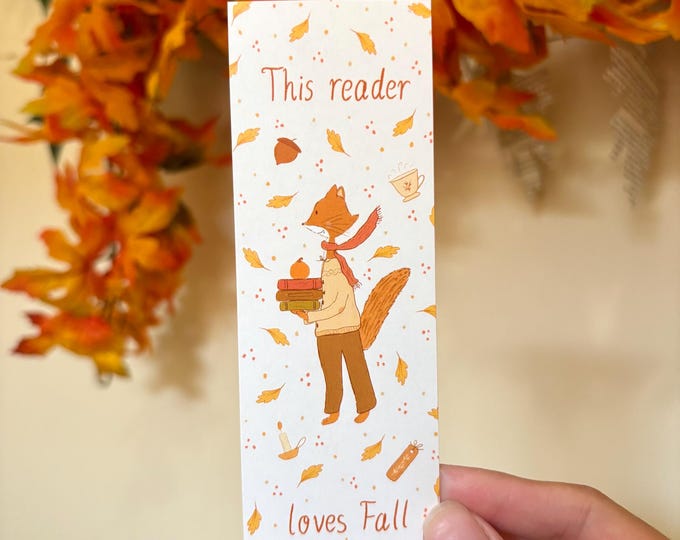 This Reader Loves Fall Bookmark
