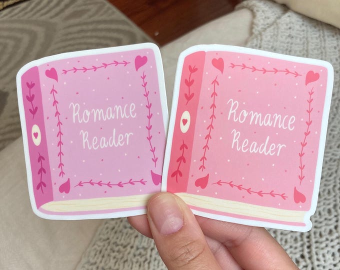 Bookish Romance Reader Stickers
