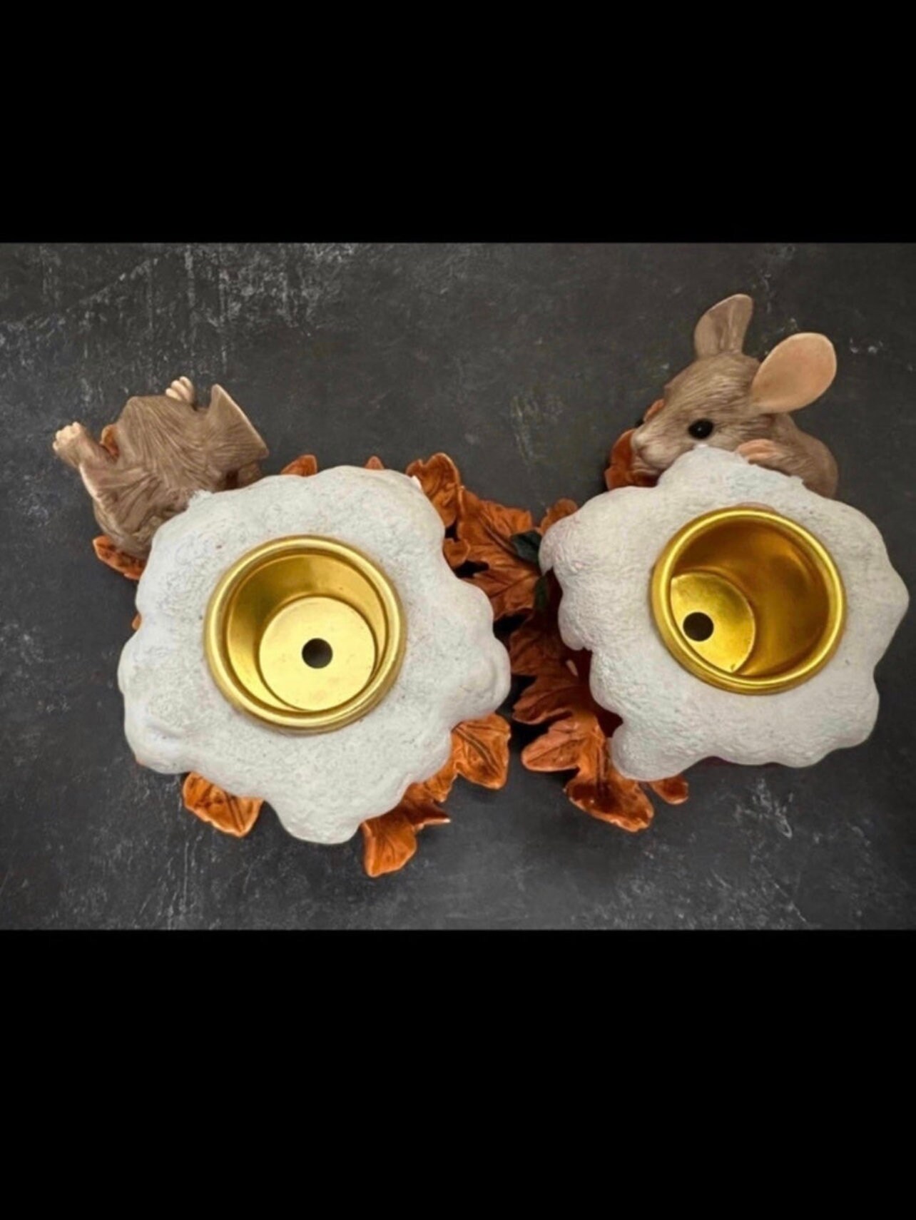 Vintage Mice Candle Holders Etsy