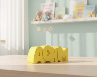 STL file, Personalized piggy bank, Name: Achim, 3D print template, Gift for birth & christening, Money box with name