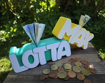 Personalized piggy bank with name – Christening gift & baby gift – Children's piggy bank gift for christening and birth – Personalized money box