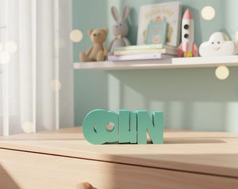 STL file, Personalized piggy bank, Name: Colin, 3D print template, Gift for birth & christening, Money box with name