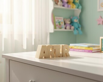 STL file, Personalized piggy bank, Name: Artur, 3D print template, Gift for birth & christening, Money box with name