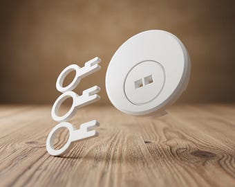 Digital download, lock for piggy bank with key