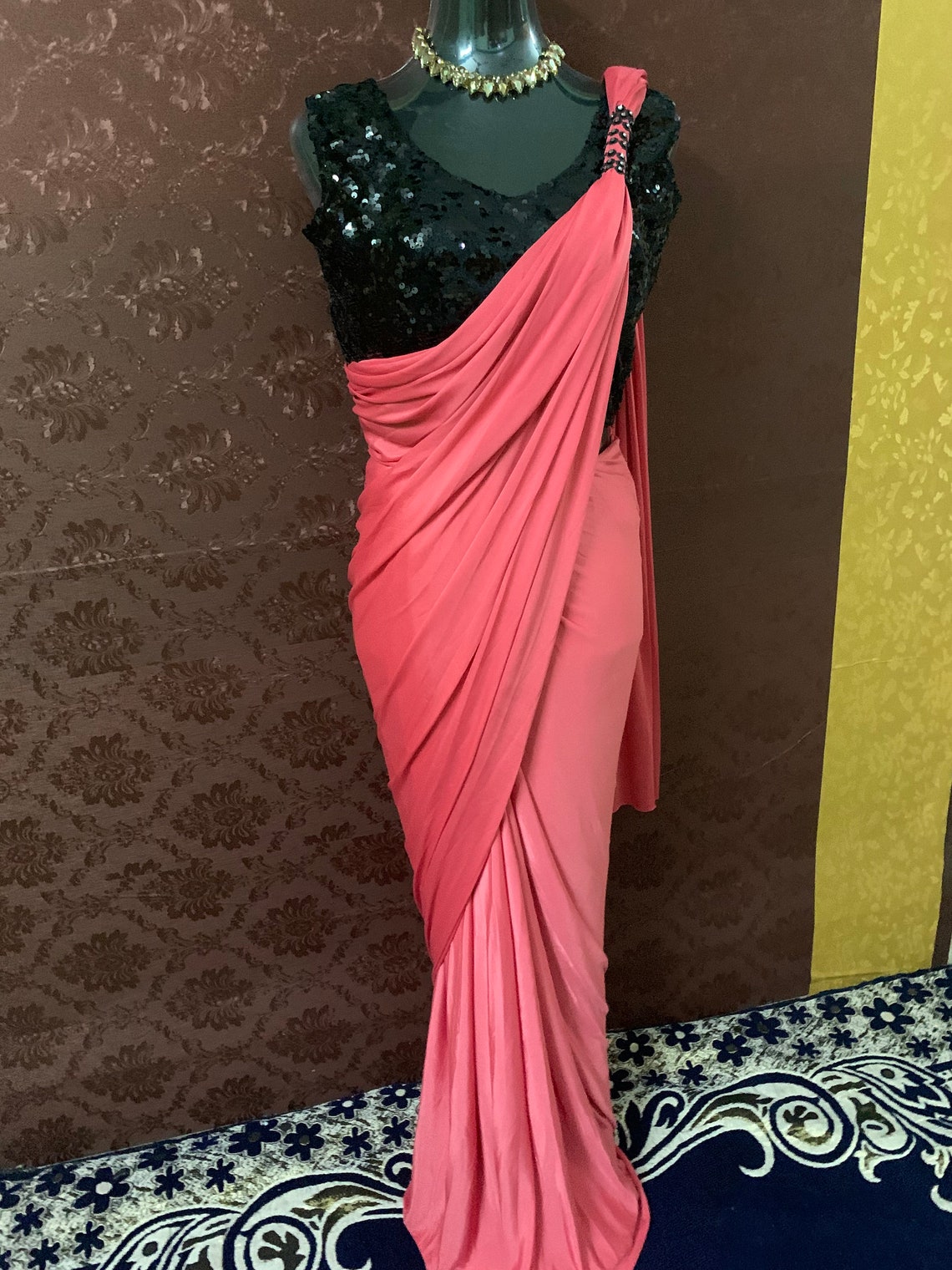 one minute saree new design