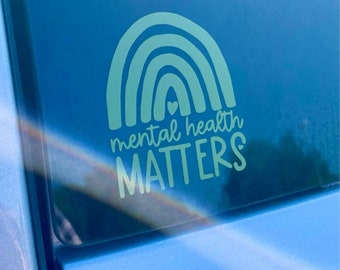 Mental Health Matters Decal - Etsy