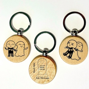 Couple ghost keychain. Halloween keychain, Love gift, Keychain gift, gift for boyfriend and girlfriend gift.