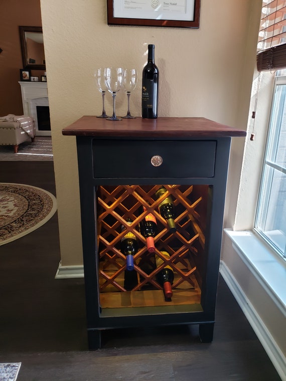 1800's Antique Wine Cabinet & Wine Rack Early (1840-1880)'s