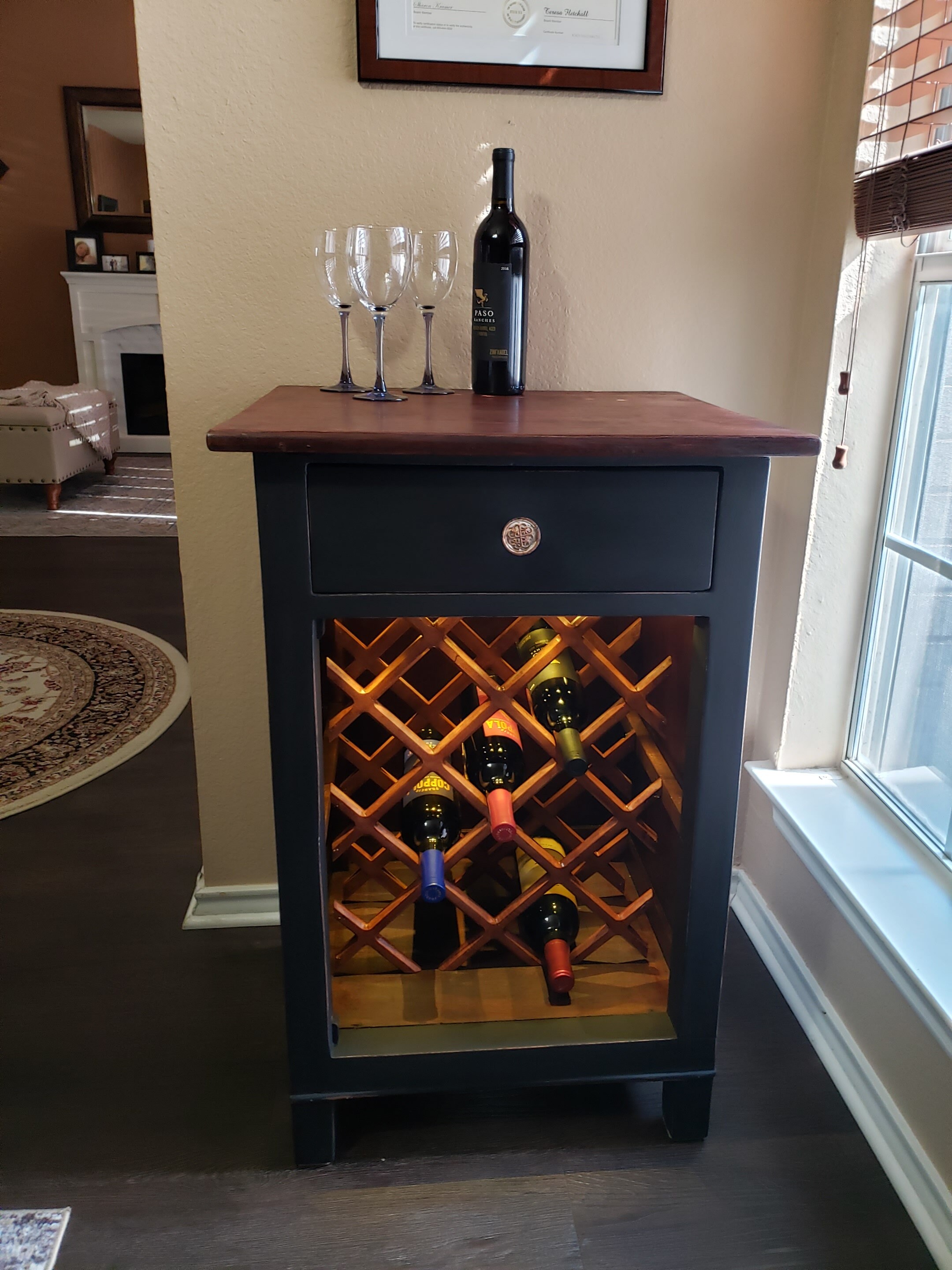 1800's Antique Wine Cabinet & Wine Rack Early (1840-1880)'s