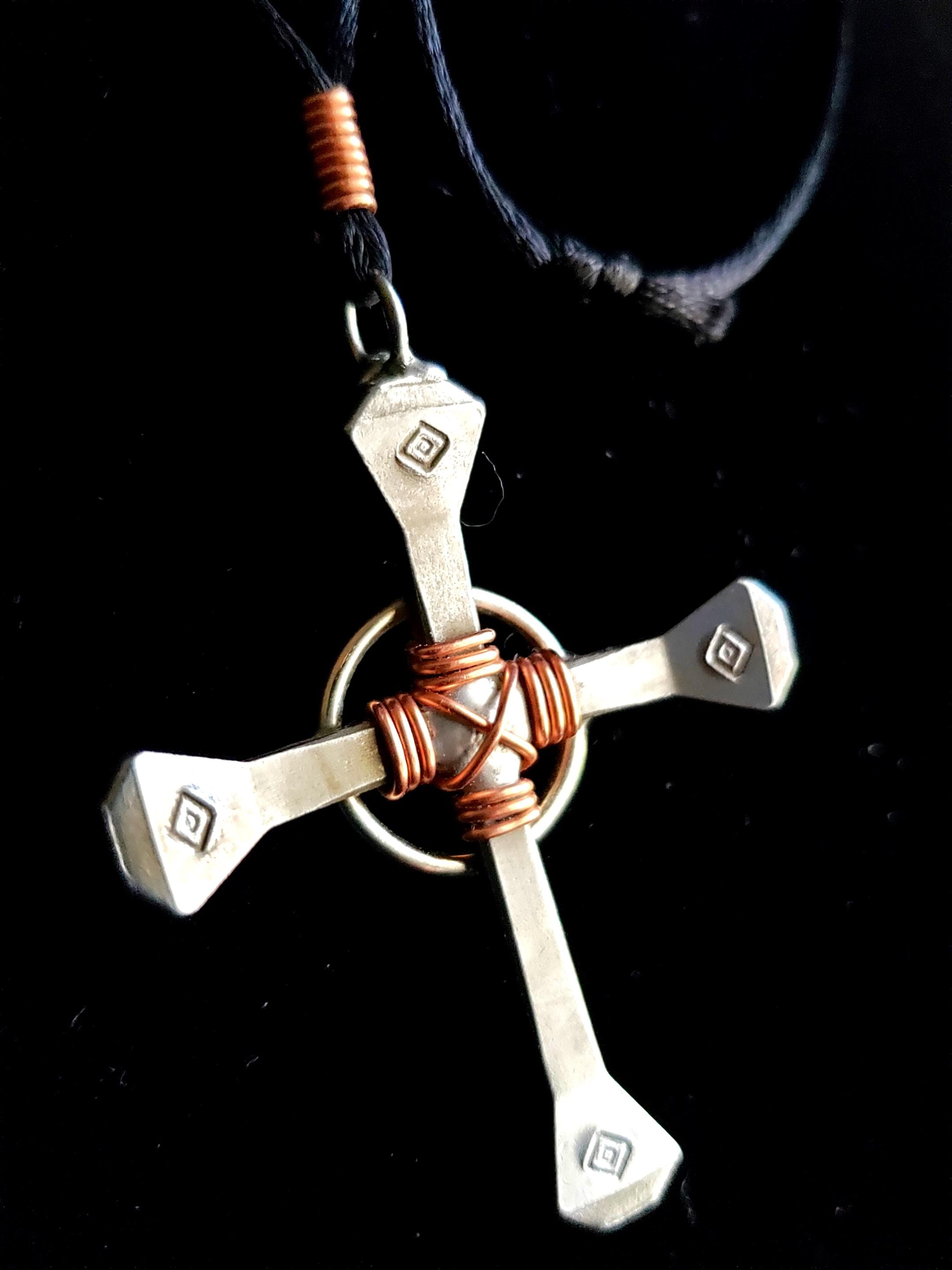 celtic cross horseshoe cross necklace