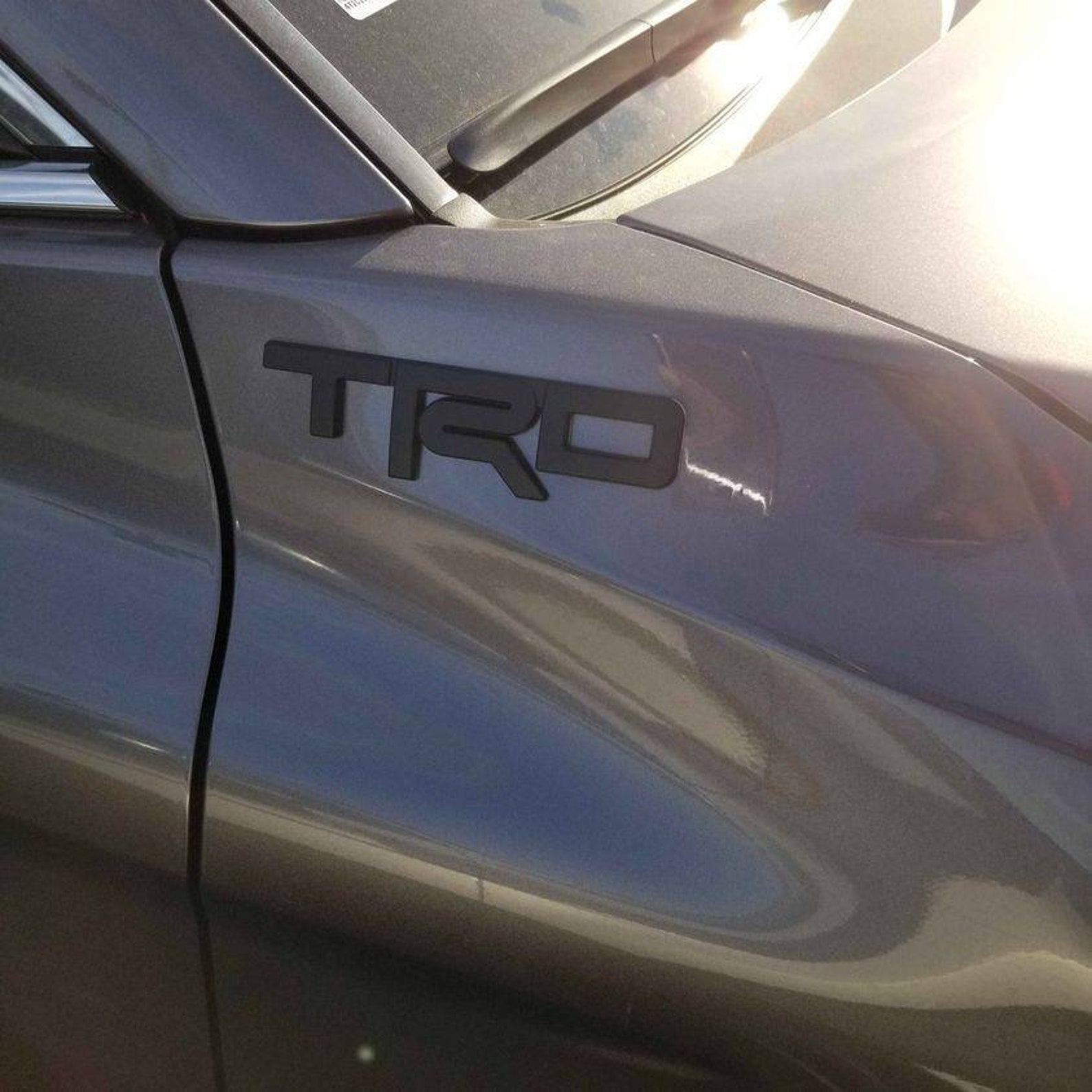 2X 3D All Metal TRD Emblems in Black With Fast Free Etsy
