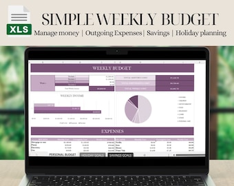 Wöchentlicher Budgetplaner Google Sheets Budget Tabelle Excel Wöchentliche Gehaltsabrechnung Budget Vorlage Budgetierung nach Lohn Expense Tracker