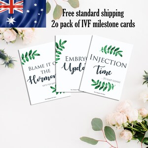 Cartes d'étape amusantes de la FIV - édition pour couples DIGITAL
