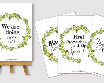 Milestone Cards for couples| Fertility Treatment | Gender Neutral | Ttc infertility journey | Ivf Journal | Photo Prop | Digital Printable