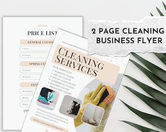 Business Flyer | Cleaning Company | Printable Cleaners Flyer | Cleaning Brochure | Cleaning Flyer | Housekeeping Cleaning Service Poster