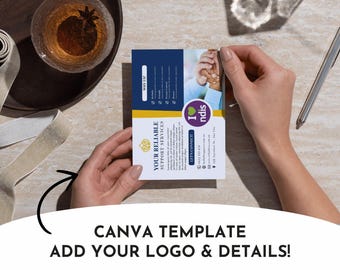 NDIS business marketing Flyer | Canva Template | Editable Digital Download for Support Coordinators | Support worker | Service Business