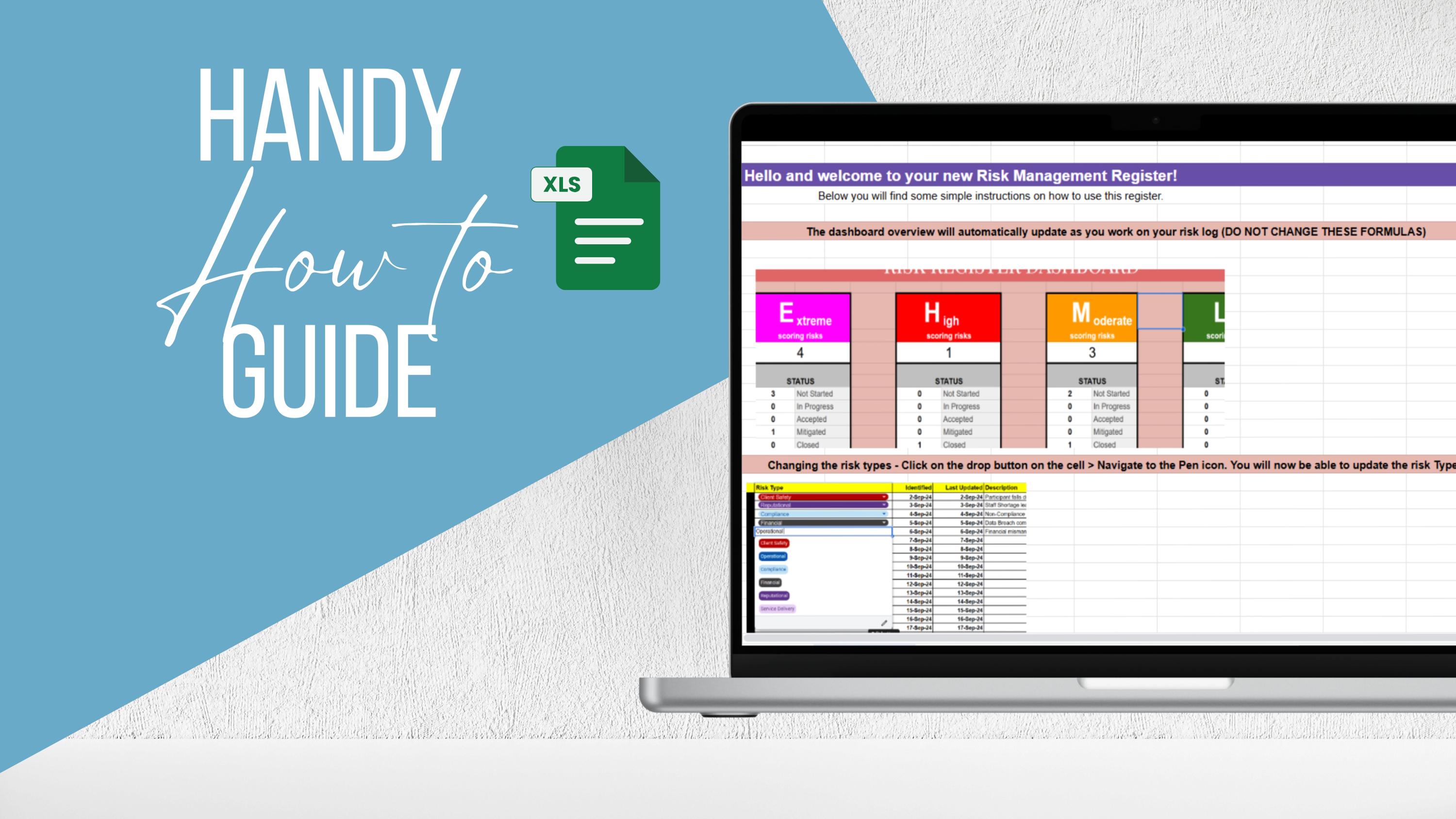 NDIS Risk Assessment Register Business Tracker Spreadsheet | Disability ...
