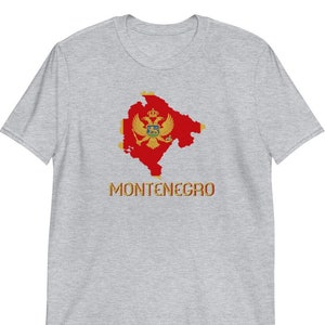 Montenegro Shirt, Balkan Gift, I Love My Country Gift, Montenegrin Flag Shirt, Montenegro Gift Tshirt