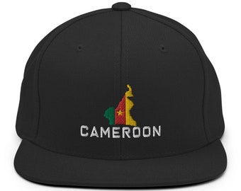 Cameroonian National Flag Of Cameroon Embroidered African Snapback Baseball Hat