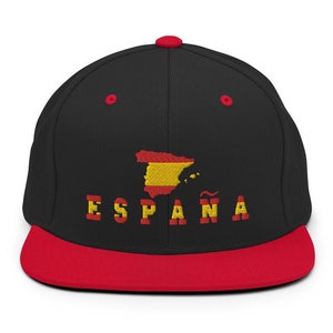 Spanish Cap Flag Espana Spain Flag Sports Embroidered Baseball Snapback Hat