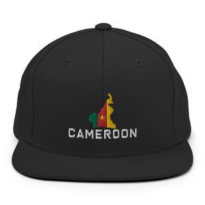 Cameroonian National Flag Of Cameroon Embroidered African Snapback Baseball Hat